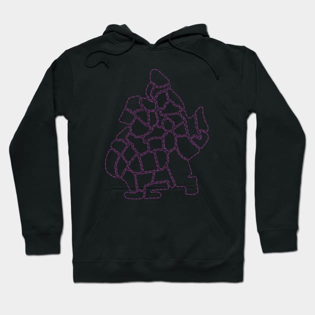 Brooklyn Zipcode Map (pink) Hoodie by calenbundalas